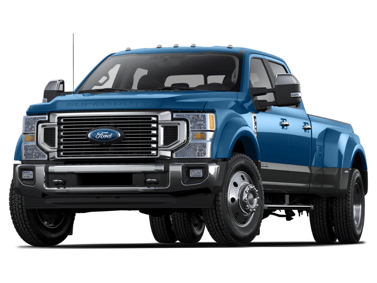 2022 Ford Super Duty F-450 DRW LARIAT - Front 3/4, facing to the left