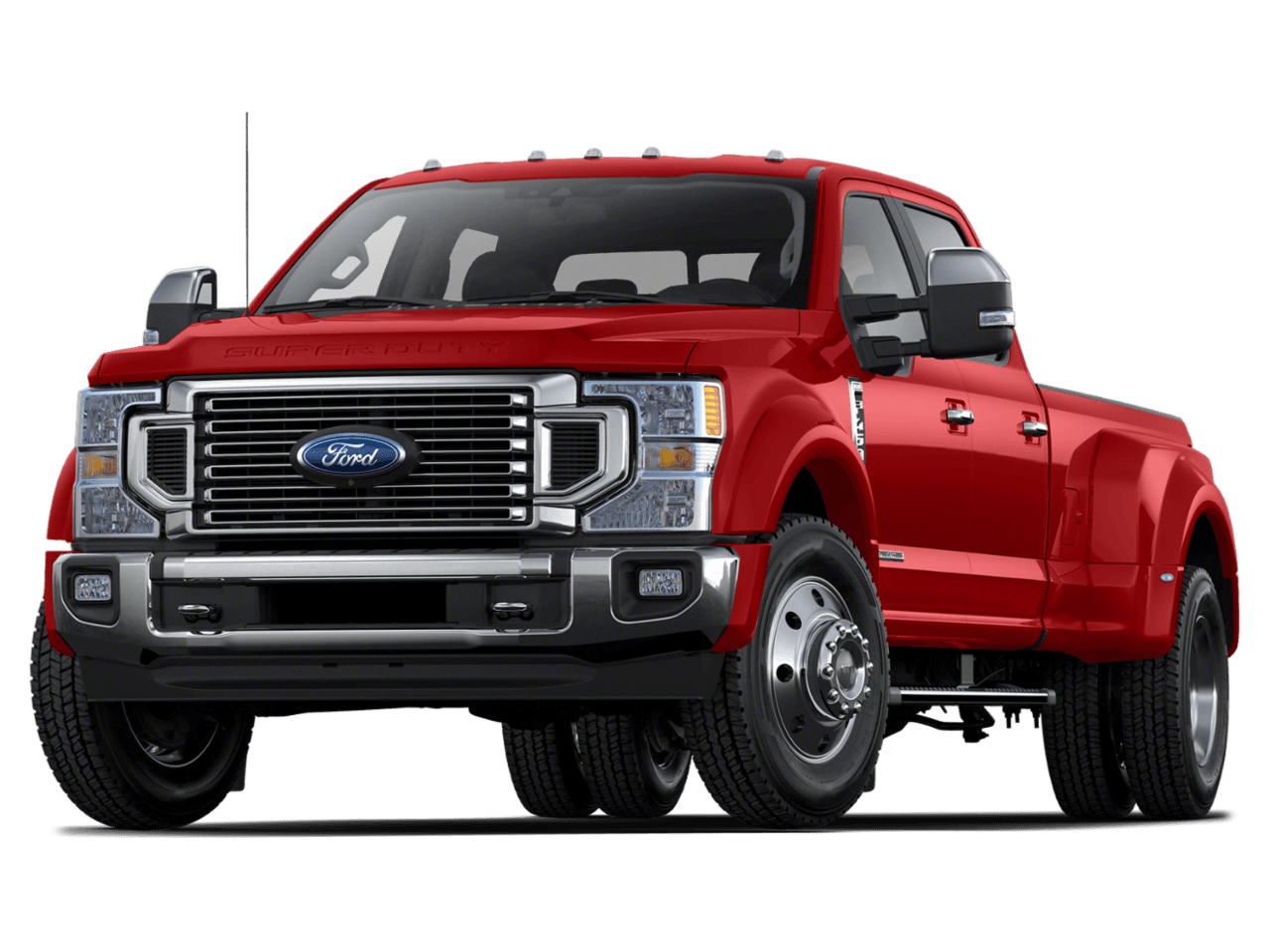 2022 Ford Super Duty F-450 DRW LARIAT - Front 3/4, facing to the left