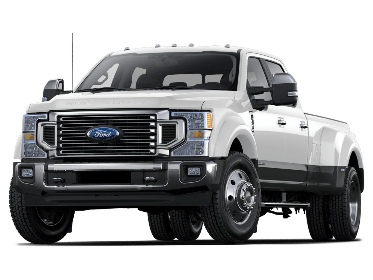 2022 Ford Super Duty F-450 DRW LARIAT - Front 3/4, facing to the left