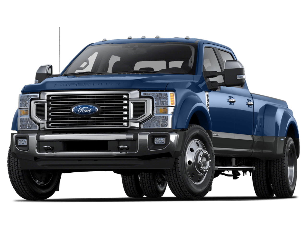 2022 Ford Super Duty F-450 DRW LARIAT - Front 3/4, facing to the left