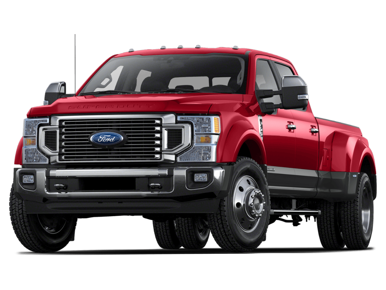 2022 Ford Super Duty F-450 DRW LARIAT - Front 3/4, facing to the left