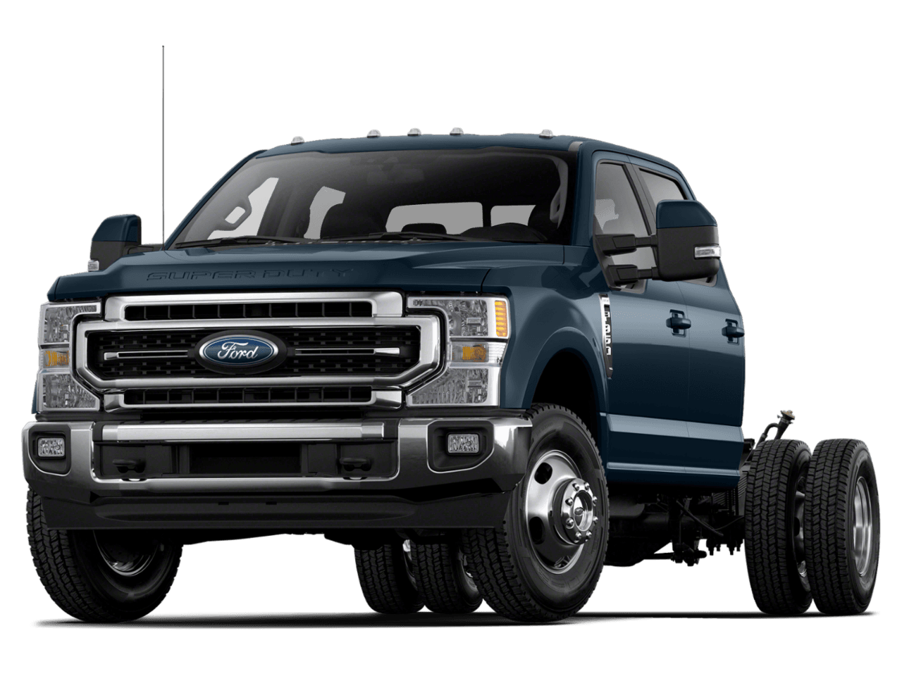 2022 Ford Super Duty F-350 DRW LARIAT - Front 3/4, facing to the left