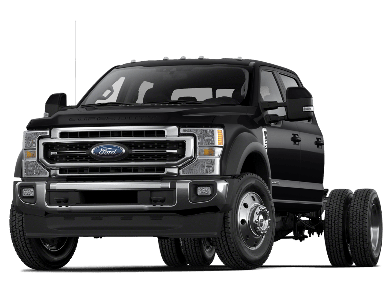 2022 Ford Super Duty F-550 DRW LARIAT - Front 3/4, facing to the left