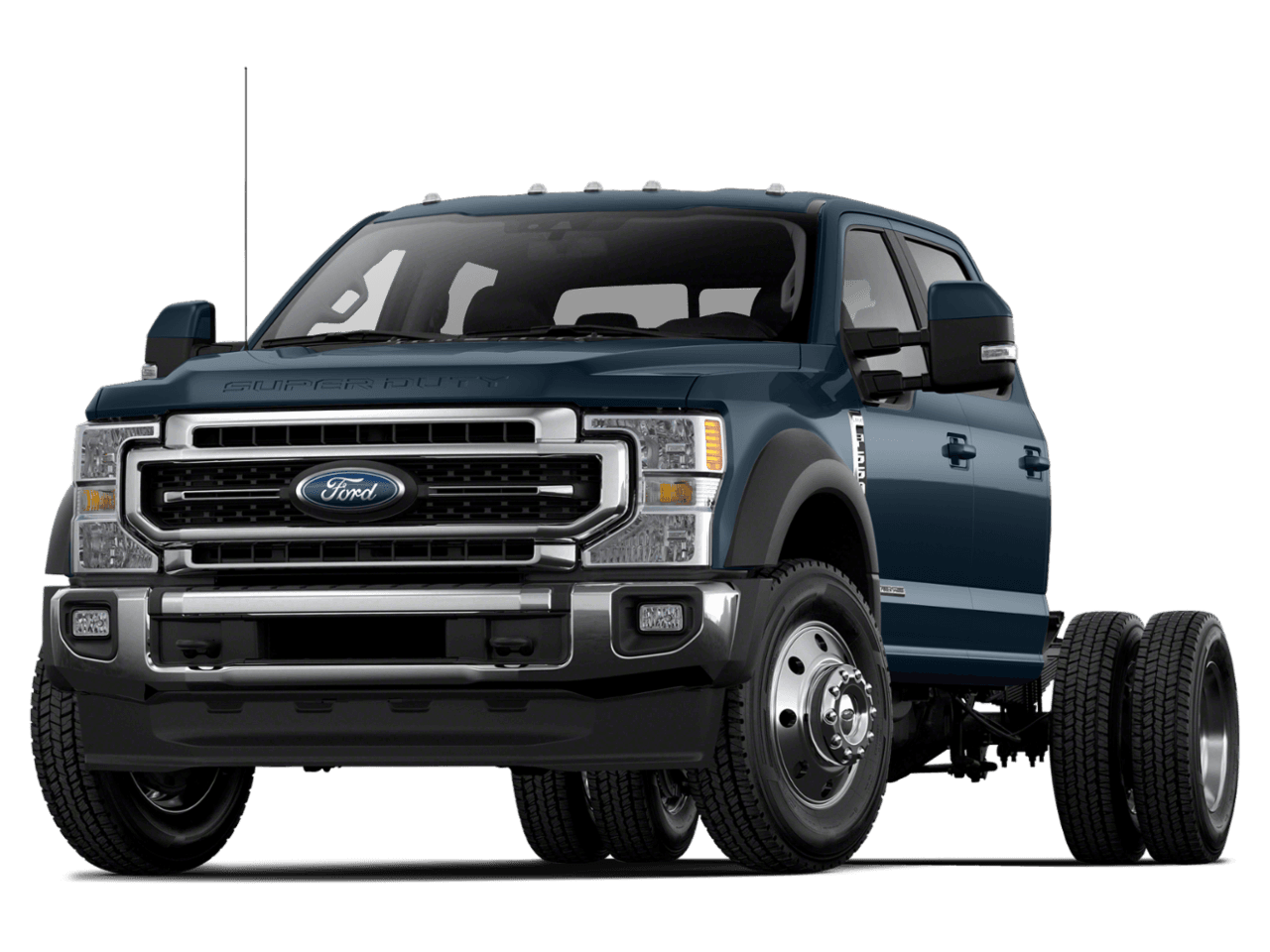 2022 Ford Super Duty F-550 DRW LARIAT - Front 3/4, facing to the left