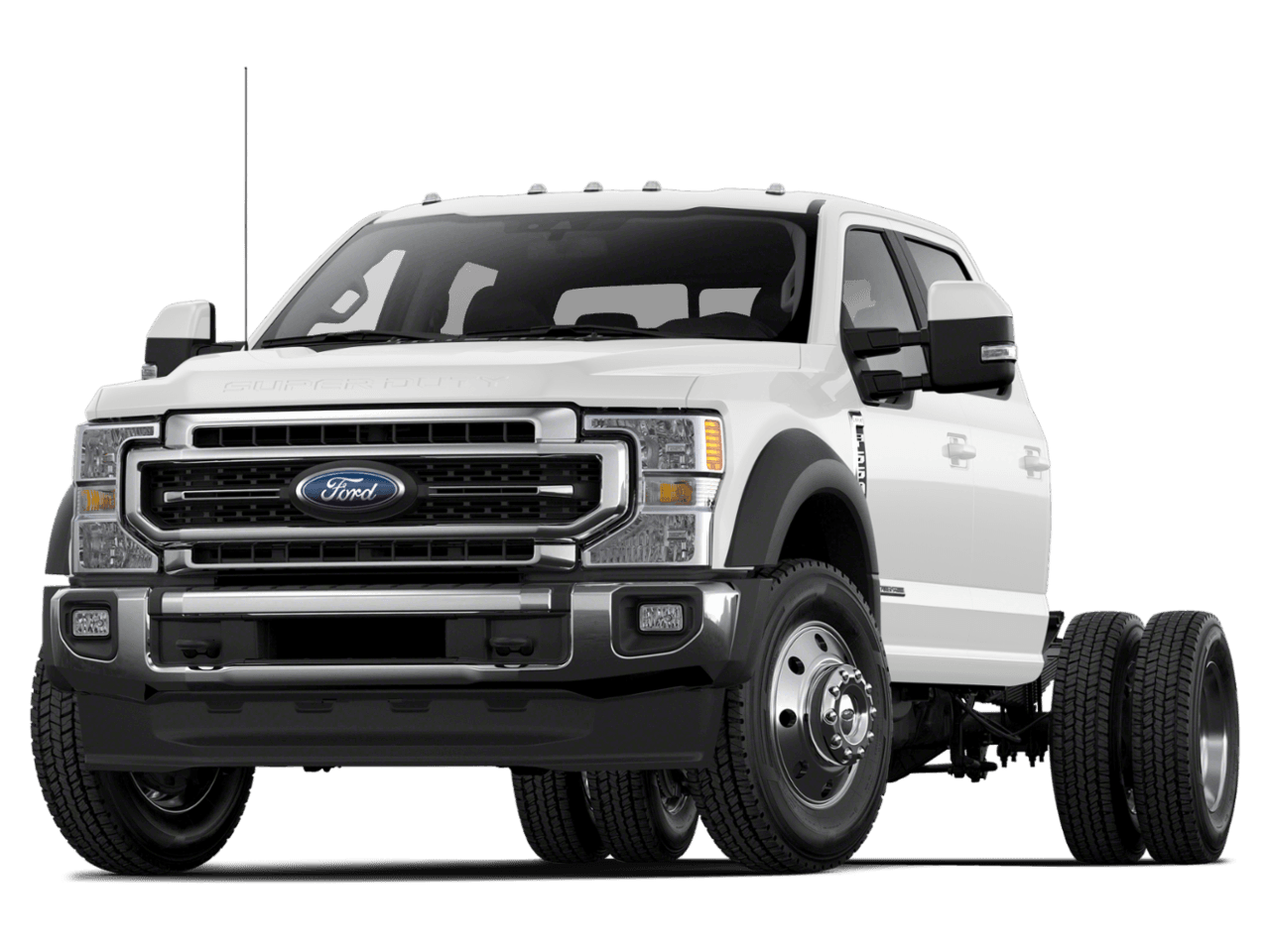 2022 Ford Super Duty F-550 DRW LARIAT - Front 3/4, facing to the left