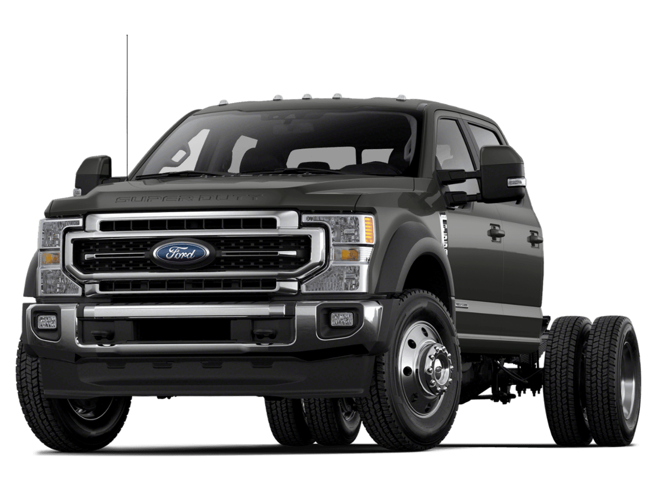 2022 Ford Super Duty F-550 DRW LARIAT - Front 3/4, facing to the left