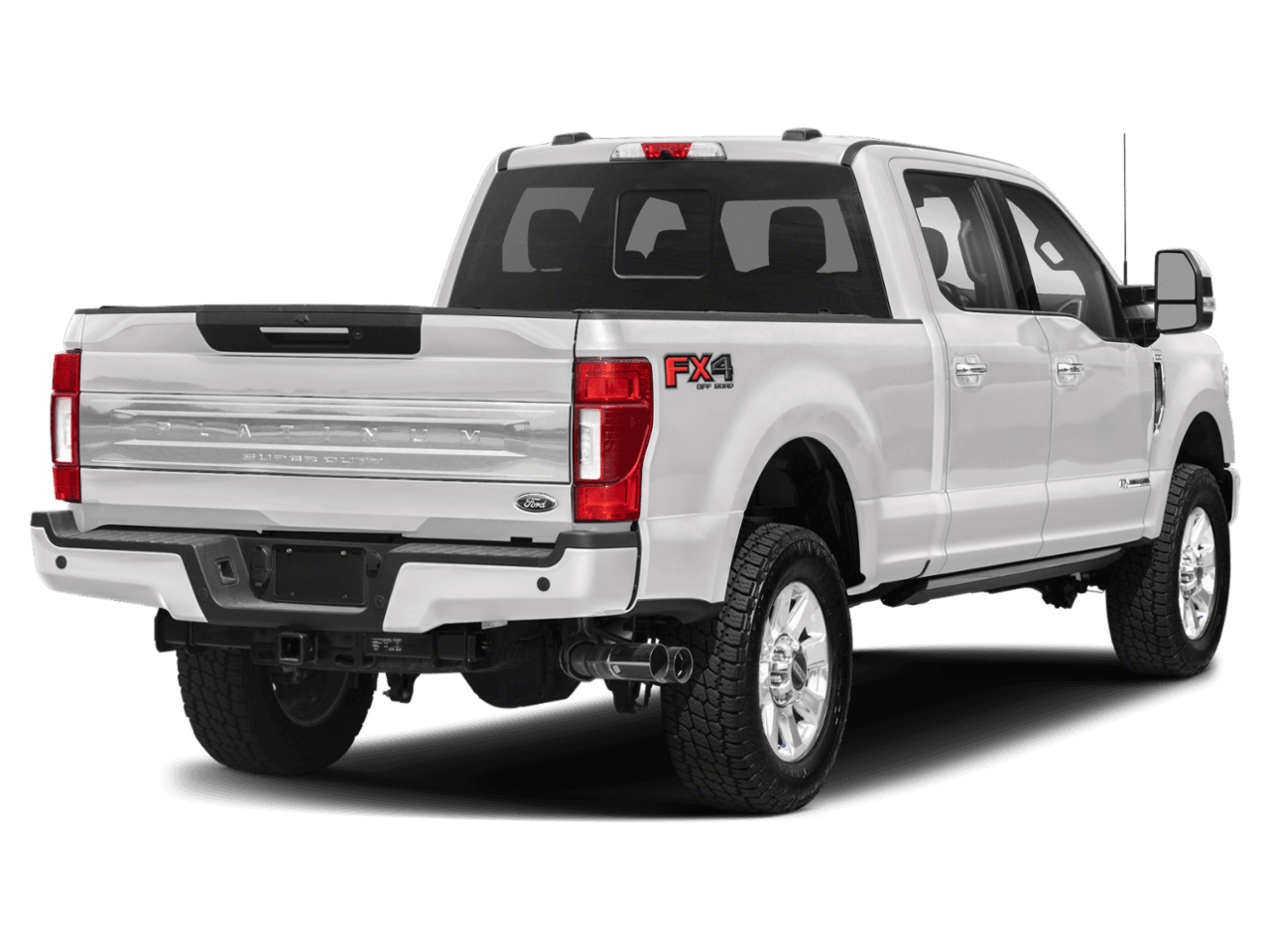 2022 Ford Super Duty F-250 SRW Platinum - Rear 3/4, facing to the right