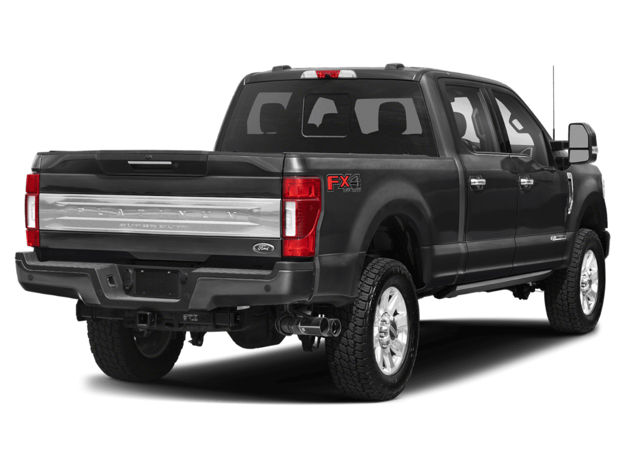 2022 Ford Super Duty F-350 DRW Platinum - Rear 3/4, facing to the right
