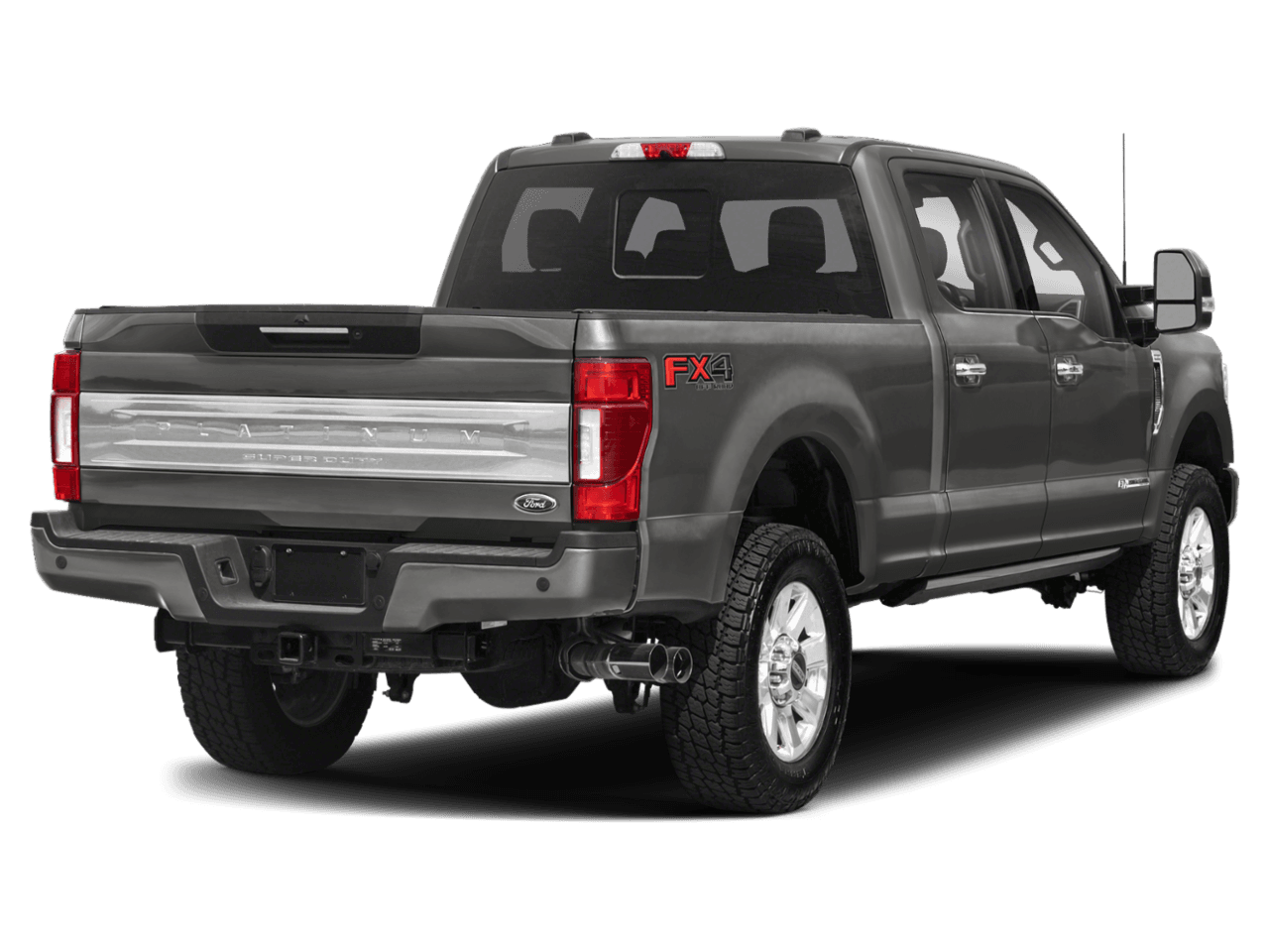 2022 Ford Super Duty F-350 DRW Platinum - Rear 3/4, facing to the right