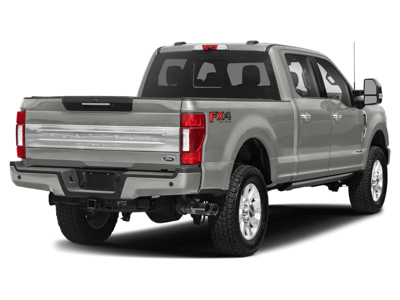 2022 Ford Super Duty F-350 DRW Platinum - Rear 3/4, facing to the right