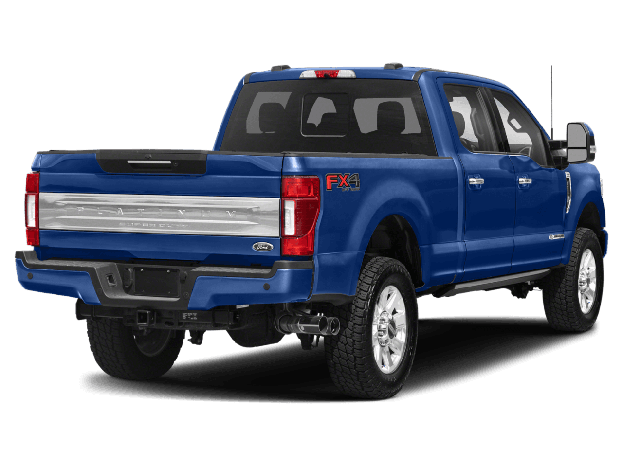 2022 Ford Super Duty F-350 SRW Platinum - Rear 3/4, facing to the right