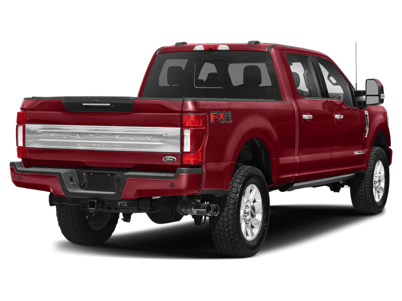 2022 Ford Super Duty F-350 SRW Platinum - Rear 3/4, facing to the right