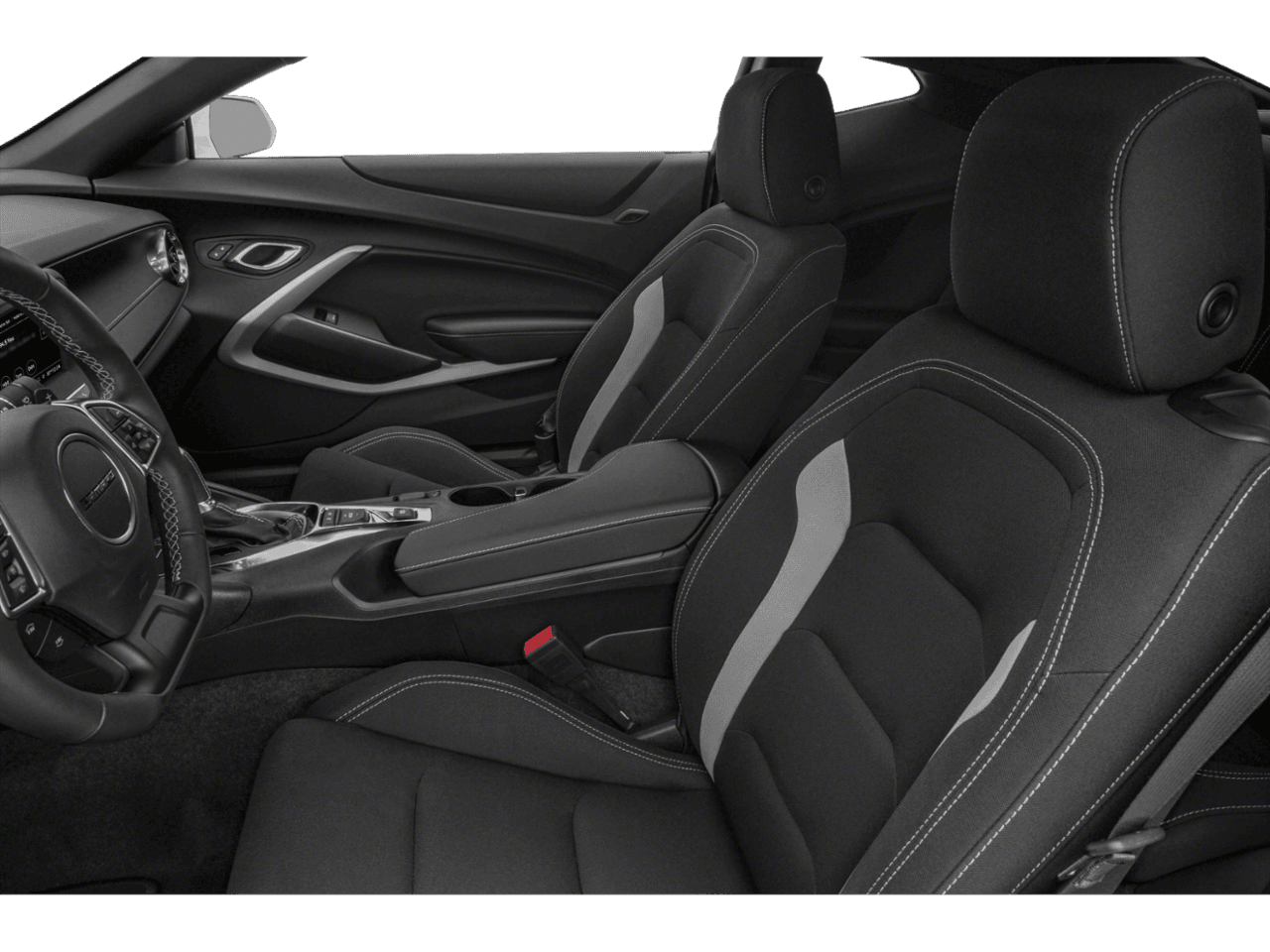 2022 Chevrolet Camaro LT1 - Interior Driver's Side with Door Open, Front Seat Feature