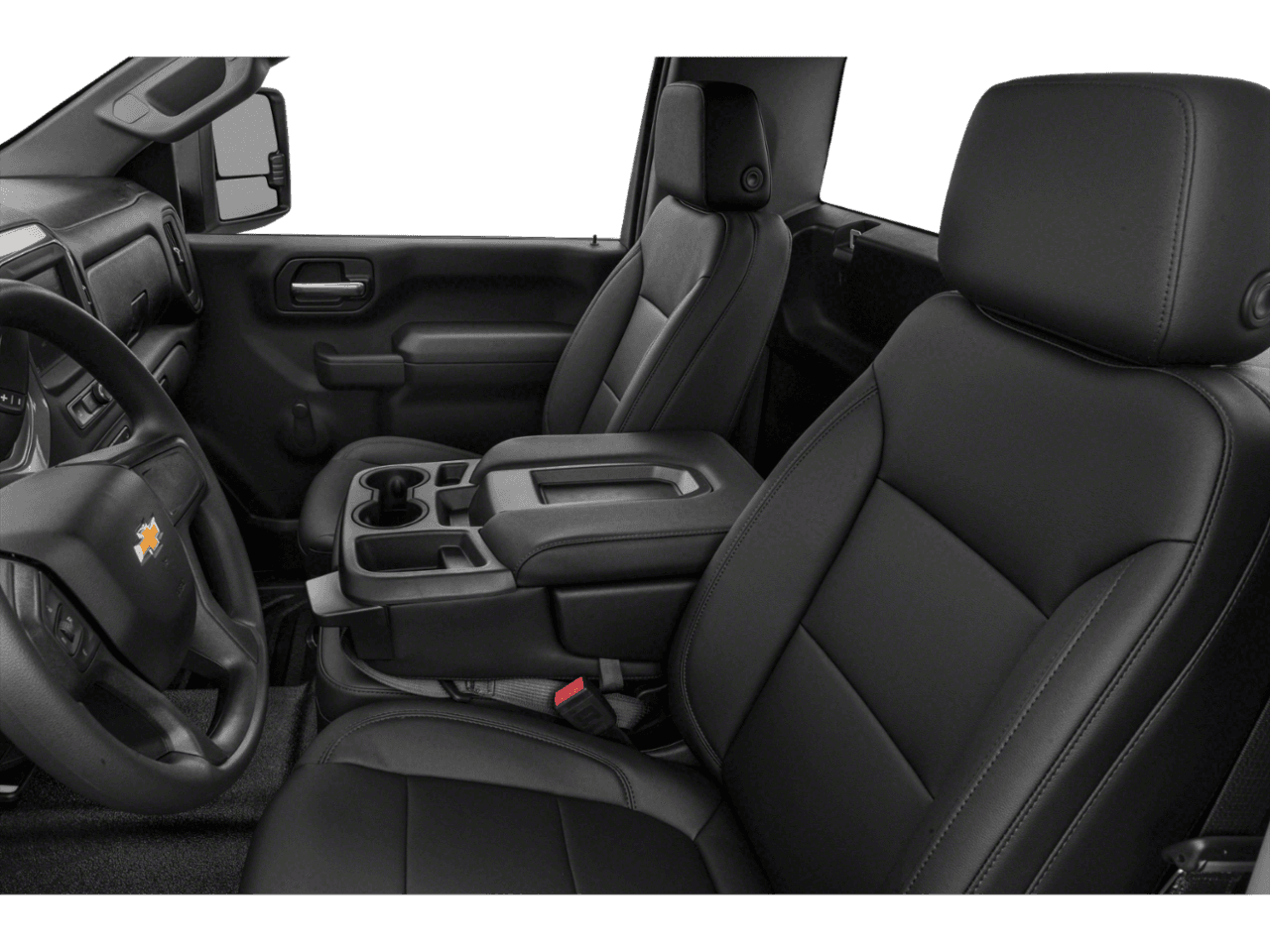 2022 Chevrolet Silverado 2500HD Work Truck - Interior Driver's Side with Door Open, Front Seat Feature