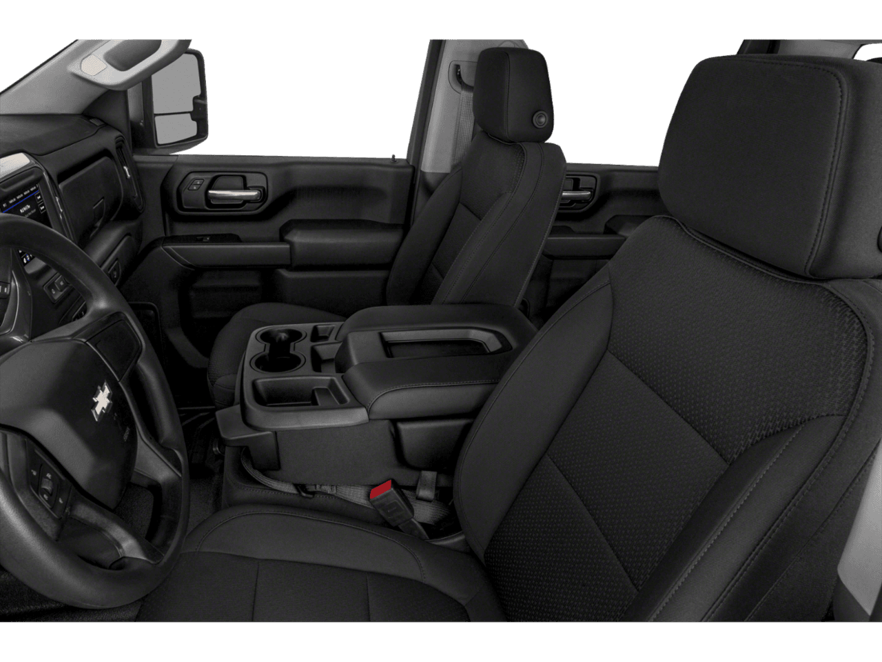 2022 Chevrolet Silverado 2500HD Work Truck - Interior Driver's Side with Door Open, Front Seat Feature