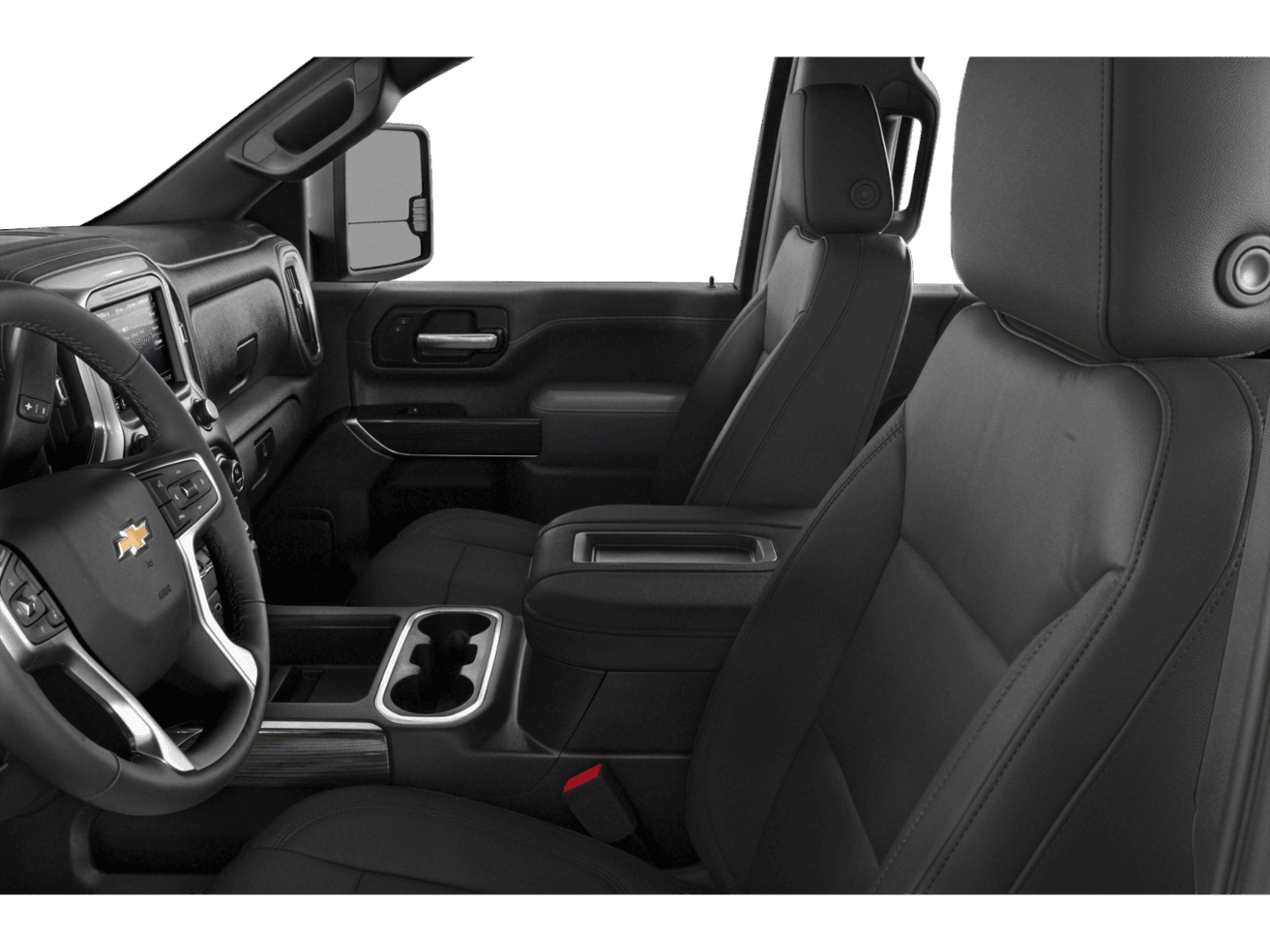2022 Chevrolet Silverado 2500HD LT - Interior Driver's Side with Door Open, Front Seat Feature