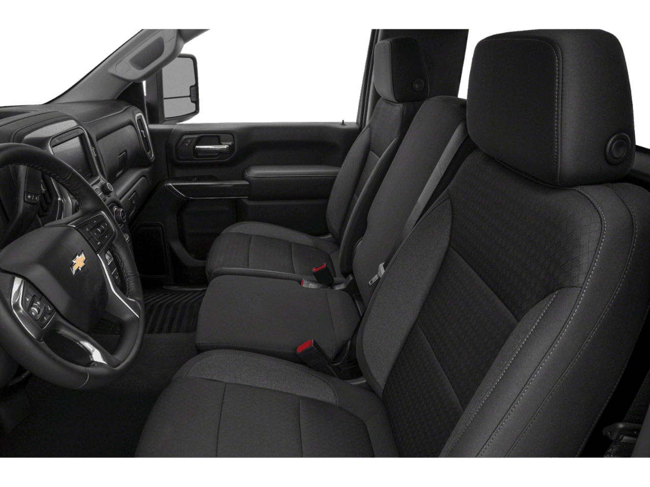 2022 Chevrolet Silverado 2500HD LT - Interior Driver's Side with Door Open, Front Seat Feature