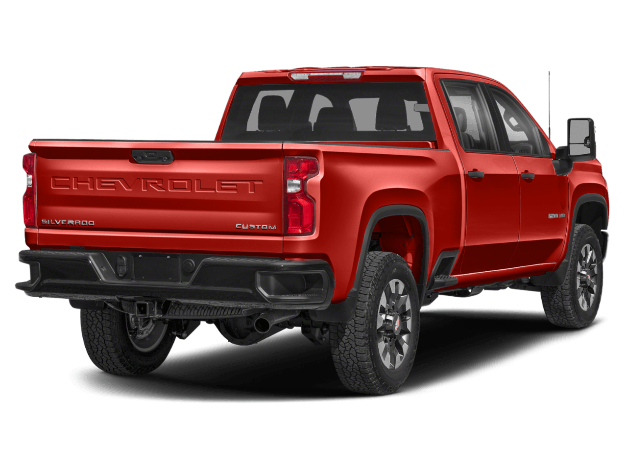 2022 Chevrolet Silverado 2500HD Custom - Rear 3/4, facing to the right