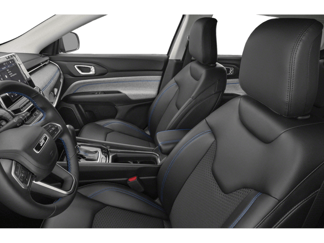 2022 Jeep Compass Limited - Interior Driver's Side with Door Open, Front Seat Feature