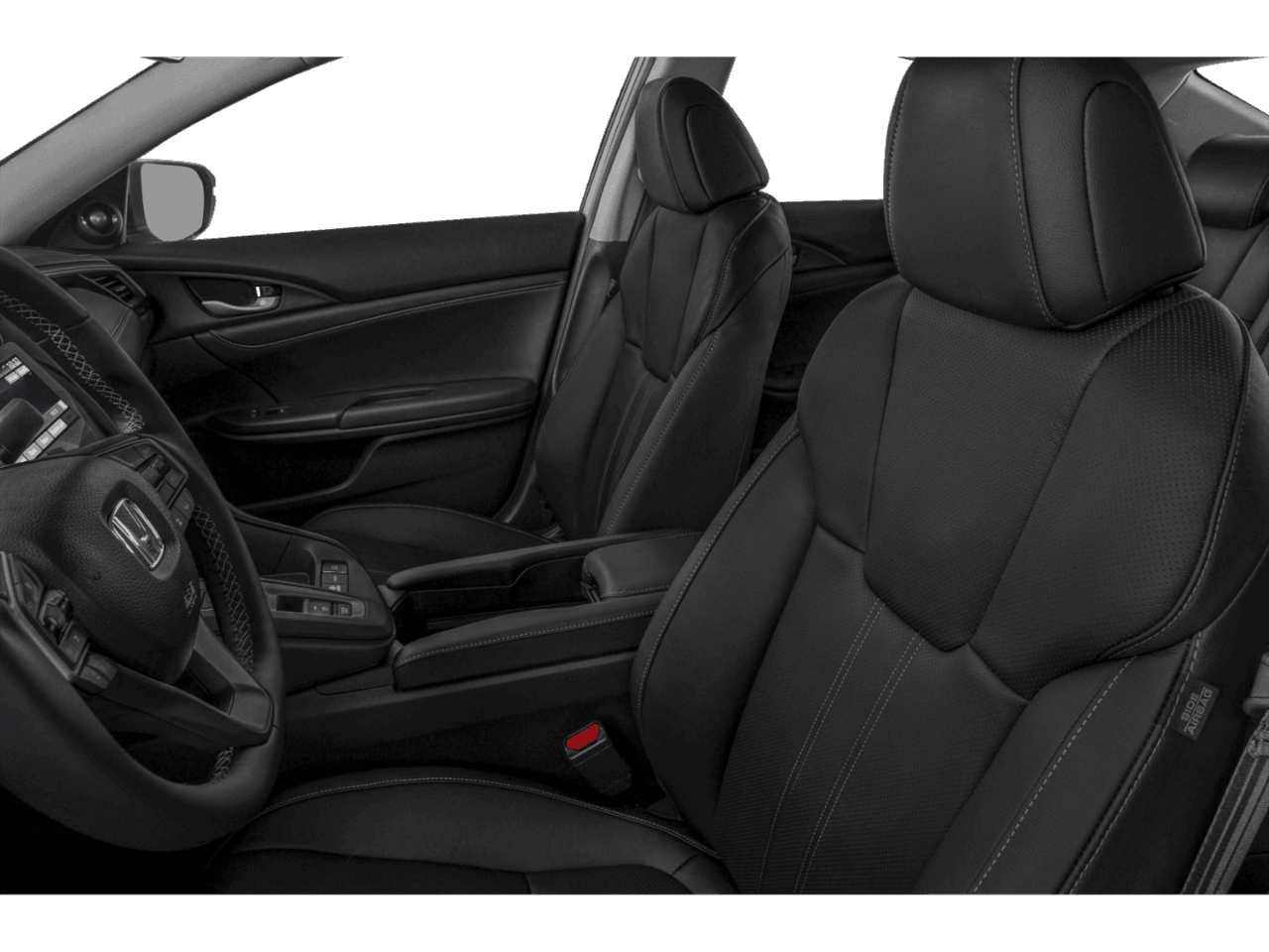 2022 Honda Insight Touring - Interior Driver's Side with Door Open, Front Seat Feature