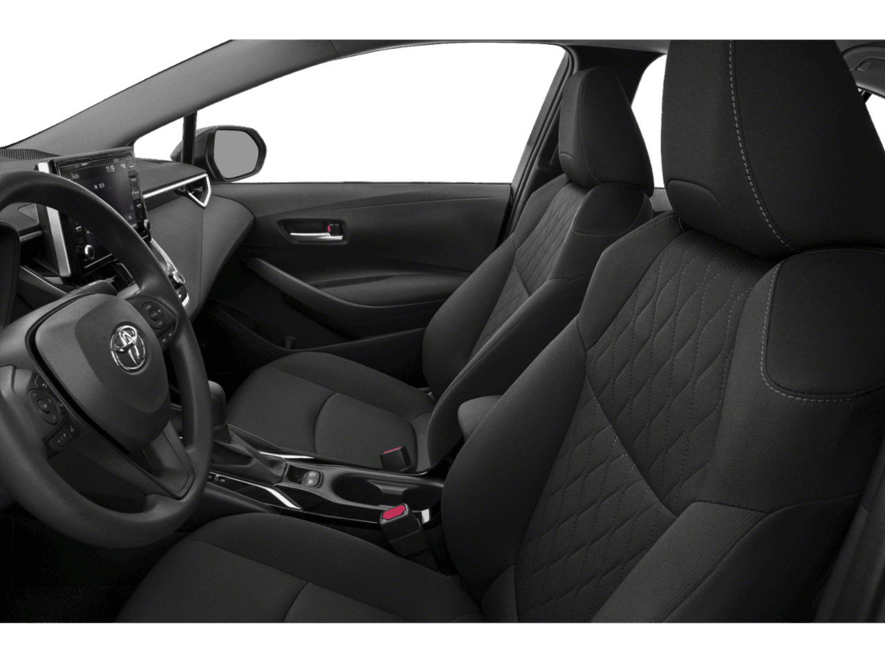 2022 Toyota Corolla LE - Interior Driver's Side with Door Open, Front Seat Feature