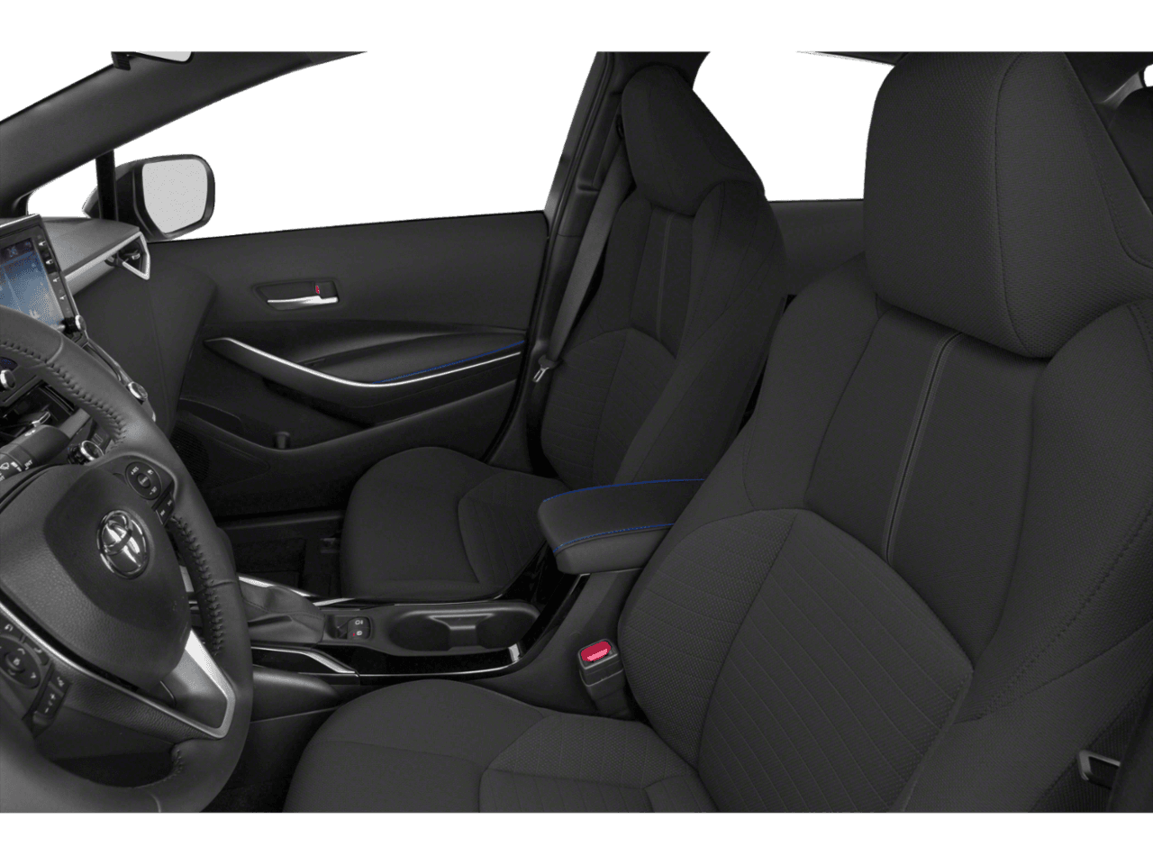 2022 Toyota Corolla SE - Interior Driver's Side with Door Open, Front Seat Feature