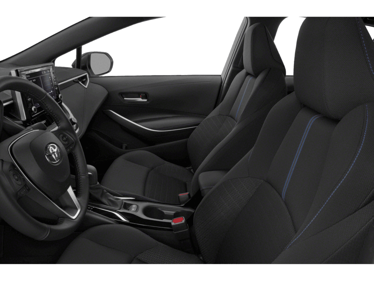 2022 Toyota Corolla Nightshade - Interior Driver's Side with Door Open, Front Seat Feature