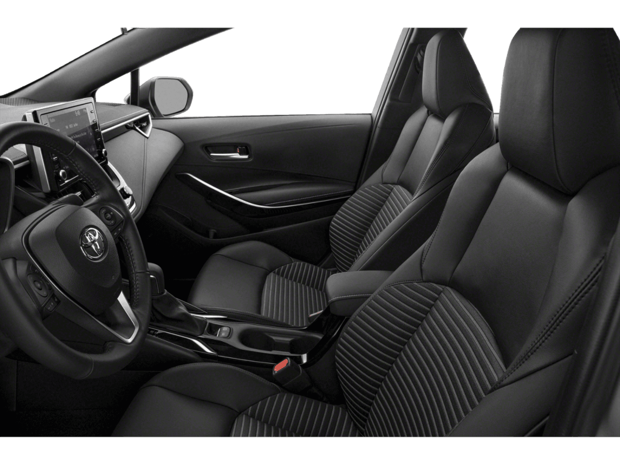 2022 Toyota Corolla XSE - Interior Driver's Side with Door Open, Front Seat Feature
