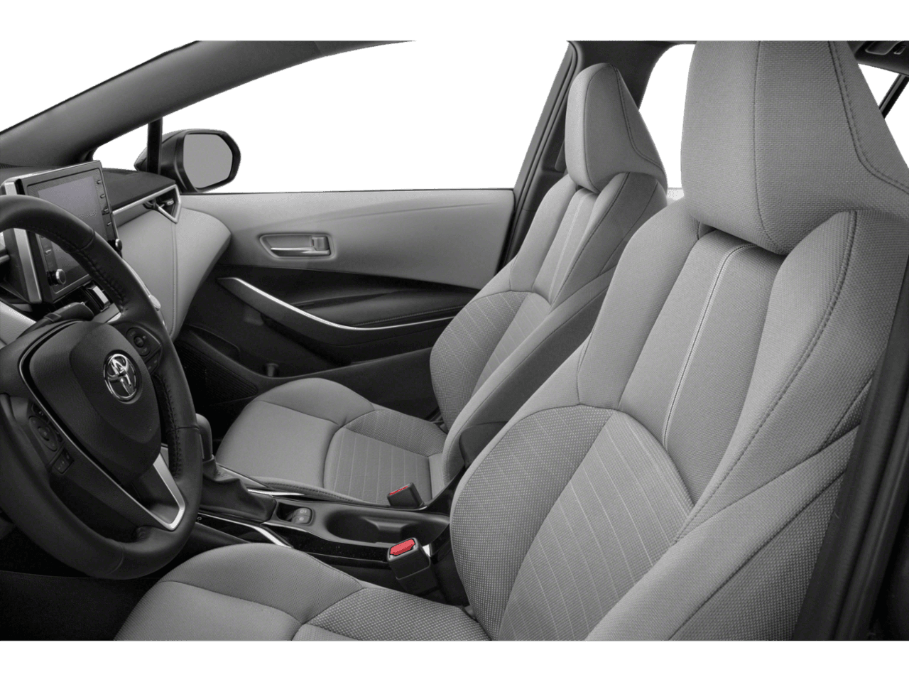 2022 Toyota Corolla APEX XSE - Interior Driver's Side with Door Open, Front Seat Feature