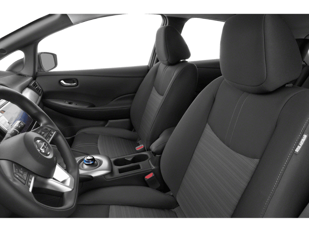2022 Nissan LEAF S - Interior Driver's Side with Door Open, Front Seat Feature