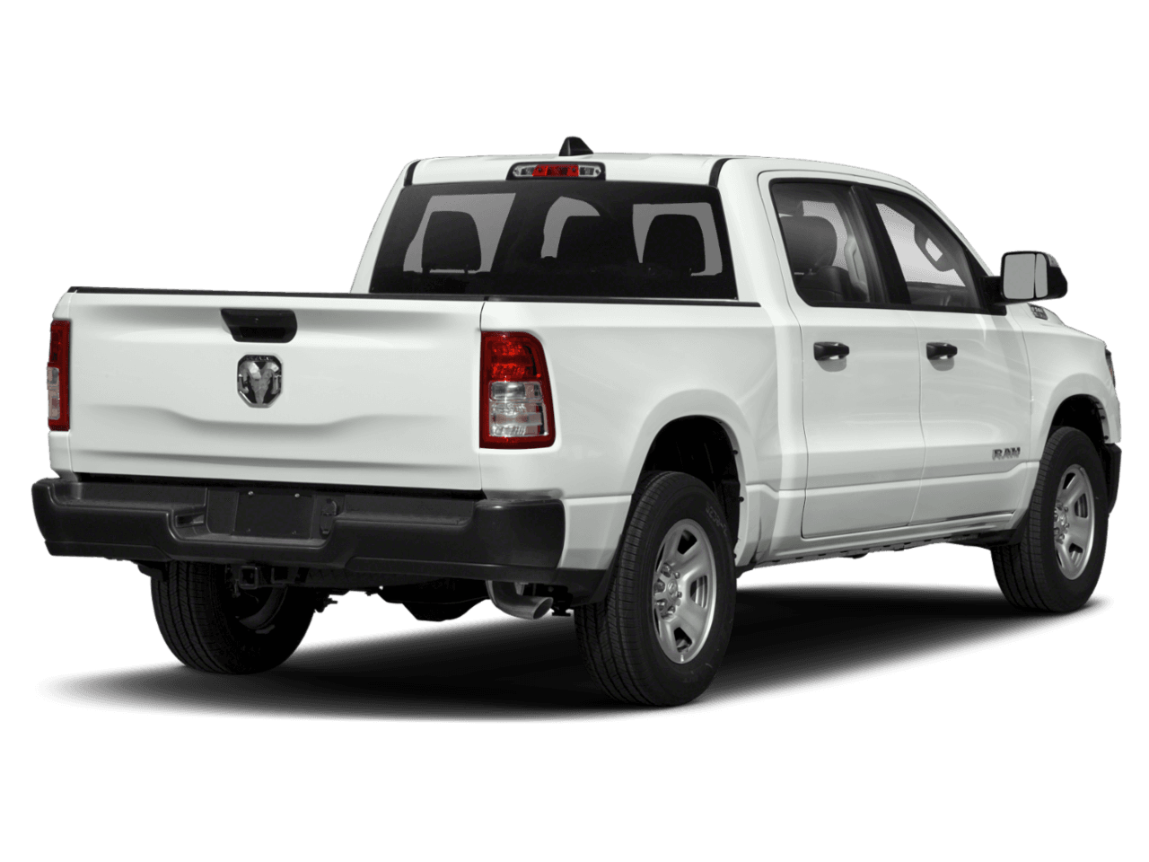 2021 Ram 1500 HFE - Rear 3/4, facing to the right