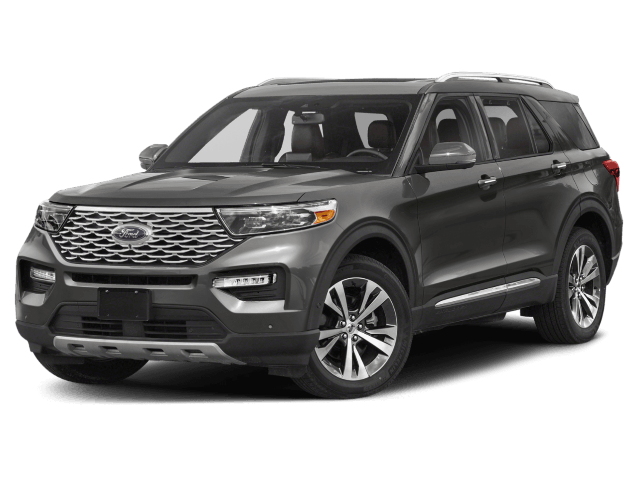 2021 Ford Explorer Platinum - Front 3/4, facing to the left