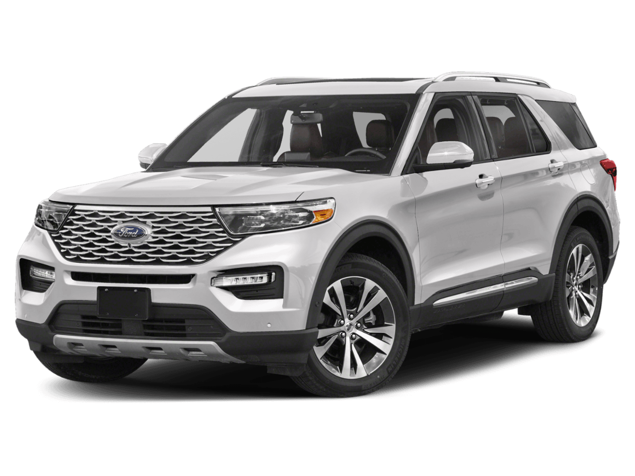 2021 Ford Explorer Platinum - Front 3/4, facing to the left