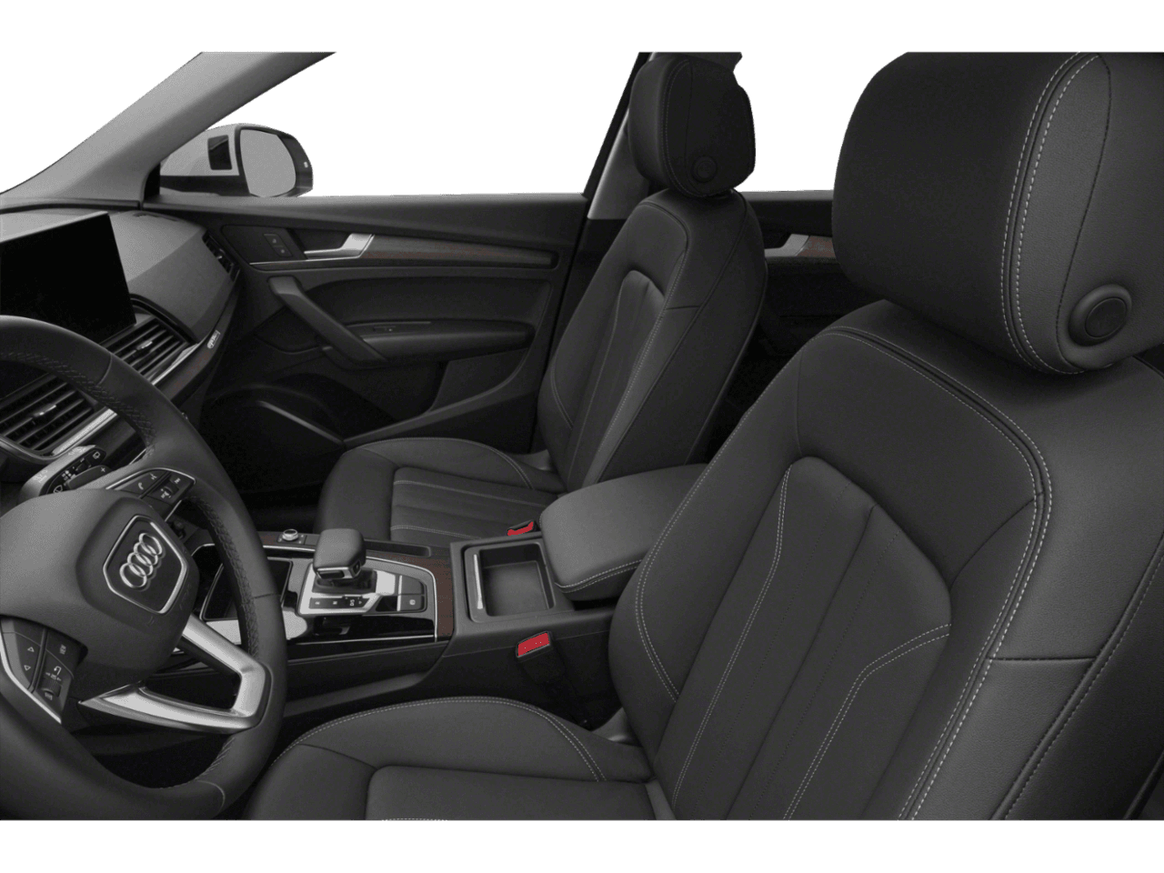 2022 Audi Q5 S line Prestige - Interior Driver's Side with Door Open, Front Seat Feature