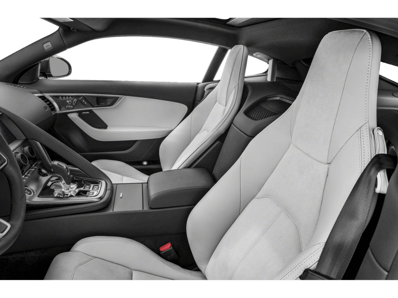 2022 Jaguar F-TYPE R - Interior Driver's Side with Door Open, Front Seat Feature