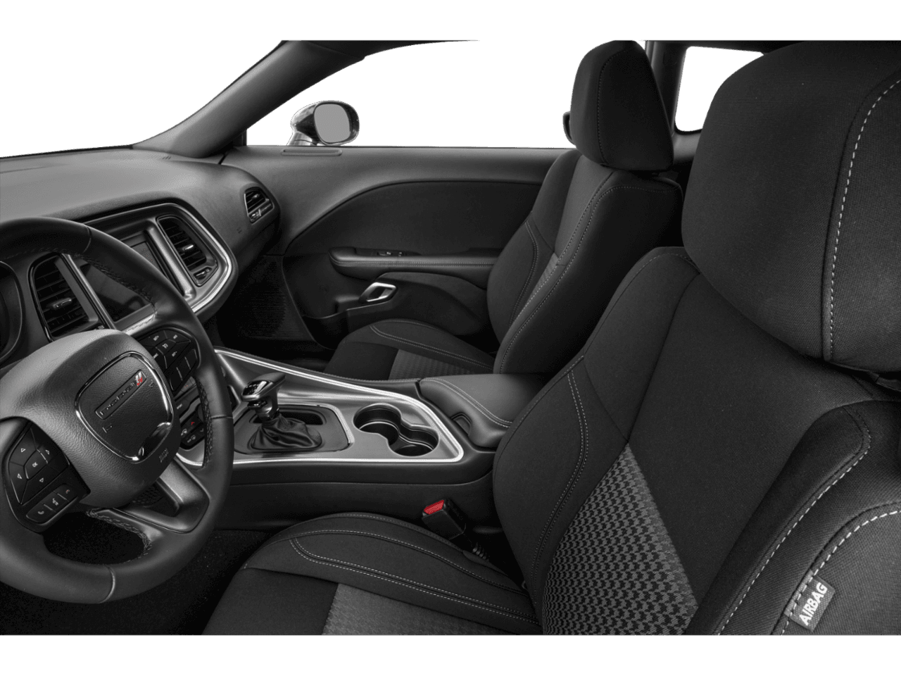 2022 Dodge Challenger SXT - Interior Driver's Side with Door Open, Front Seat Feature