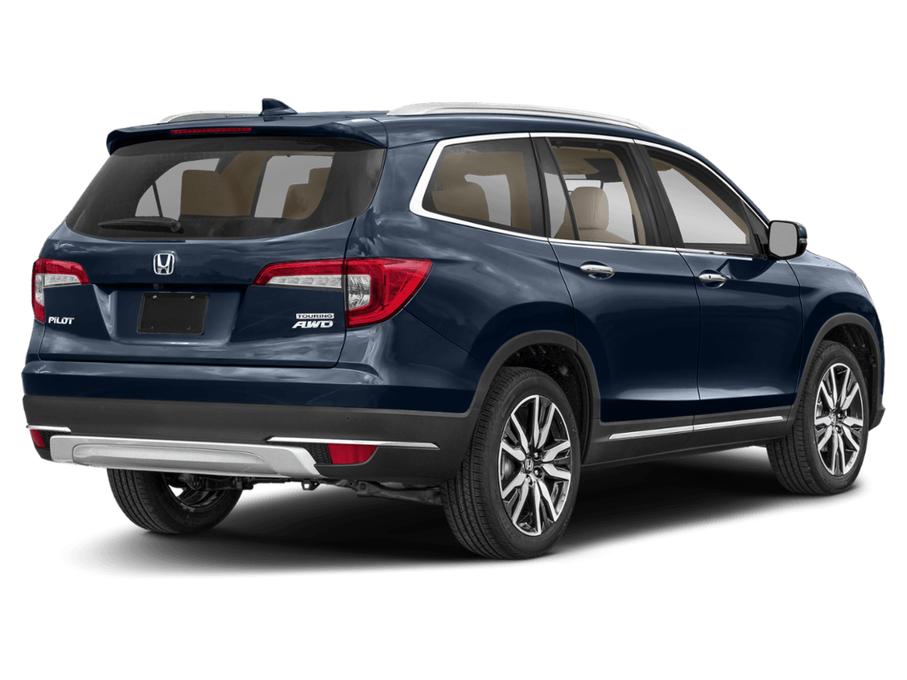 2022 Honda Pilot Touring 7-Passenger - Rear 3/4, facing to the right