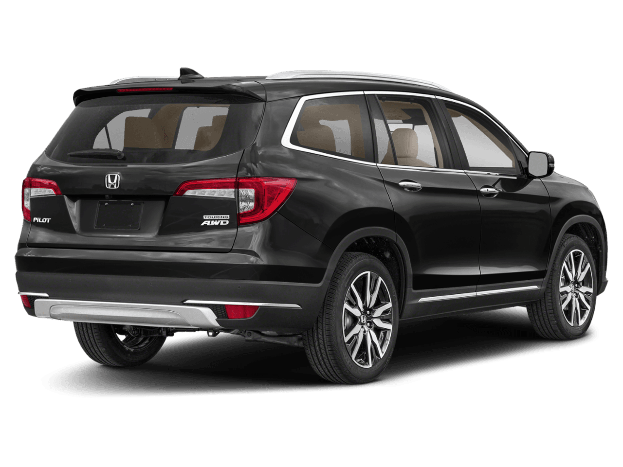 2022 Honda Pilot Touring 7-Passenger - Rear 3/4, facing to the right