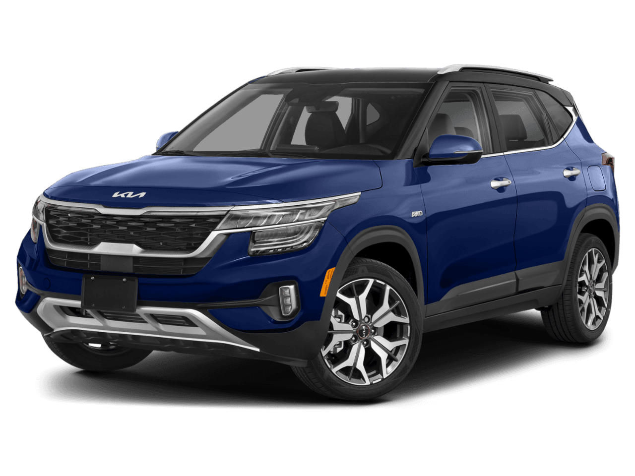 2022 Kia Seltos SX - Front 3/4, facing to the left