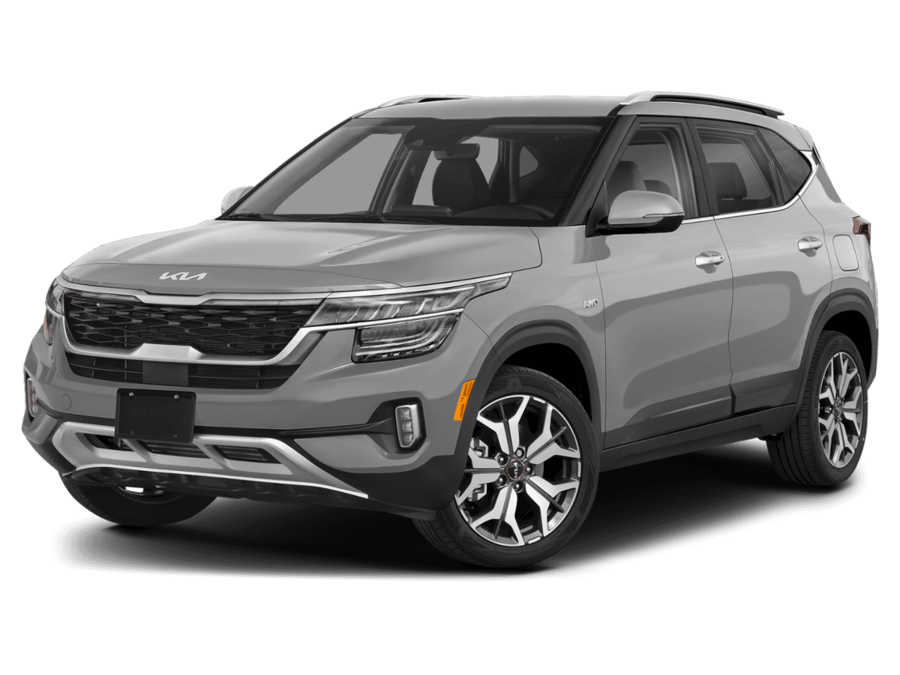 2022 Kia Seltos SX - Front 3/4, facing to the left