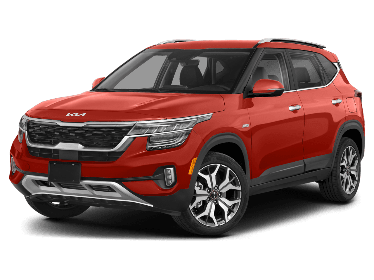 2022 Kia Seltos SX - Front 3/4, facing to the left