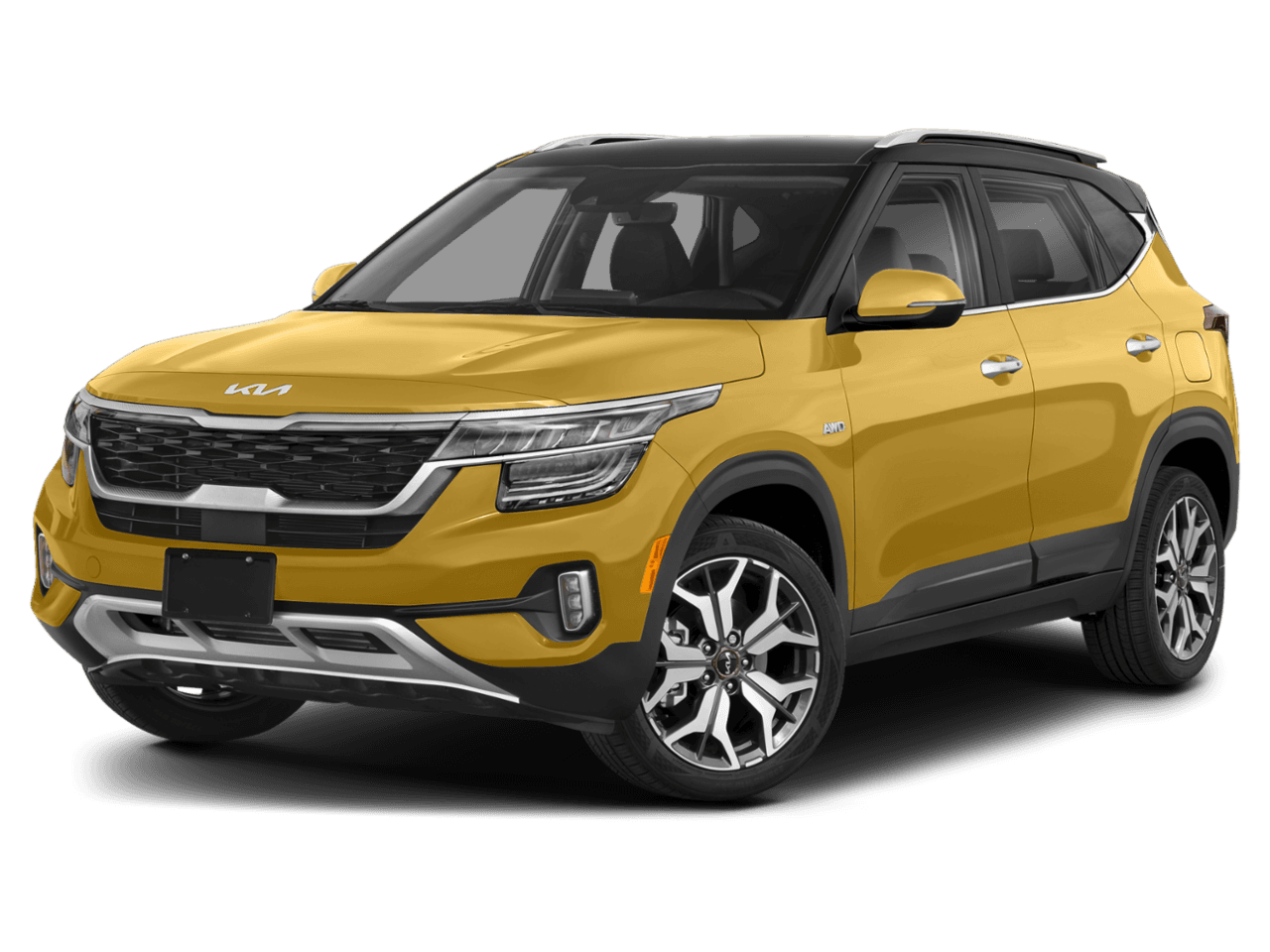 2022 Kia Seltos SX - Front 3/4, facing to the left