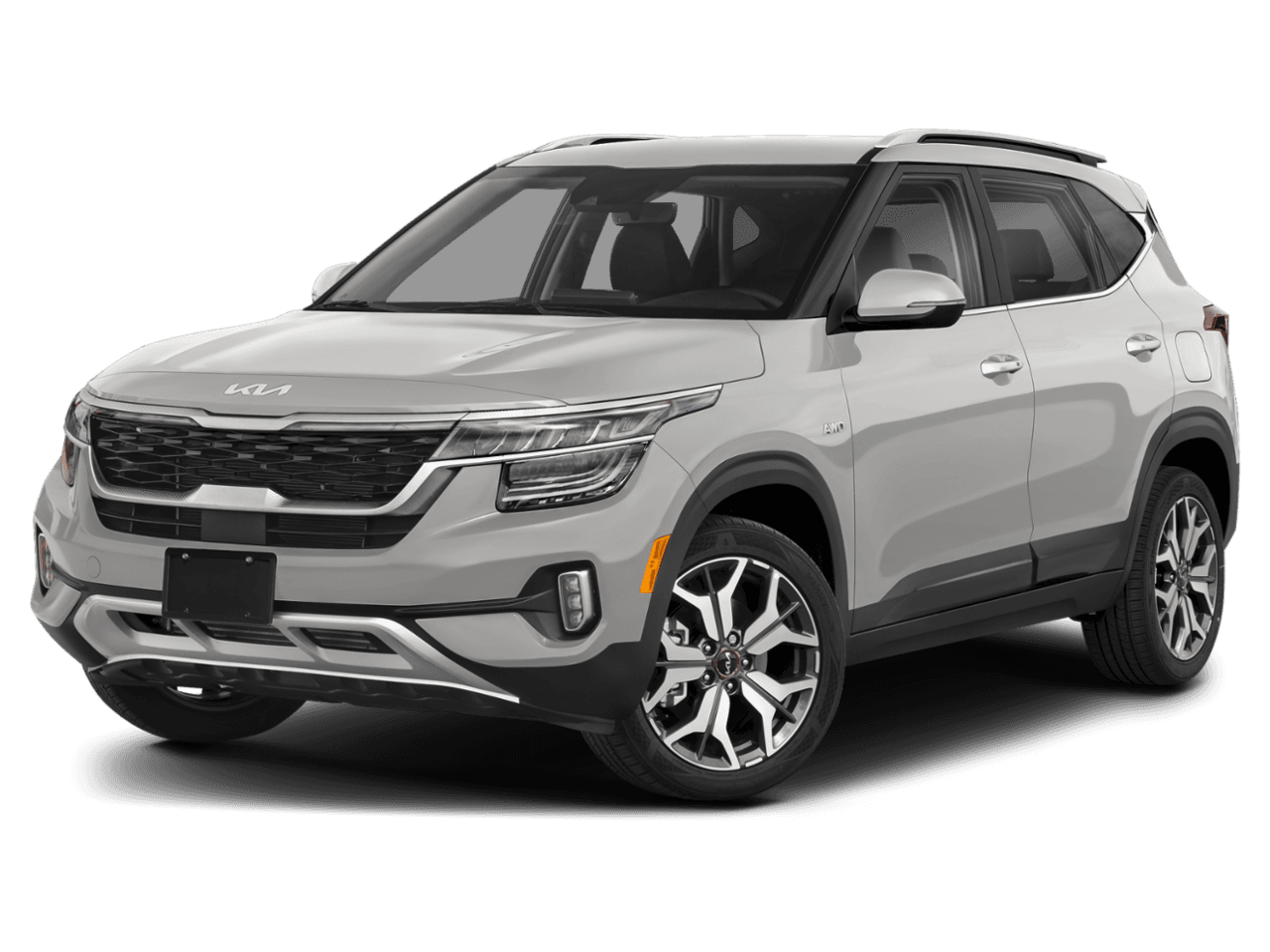 2022 Kia Seltos SX - Front 3/4, facing to the left