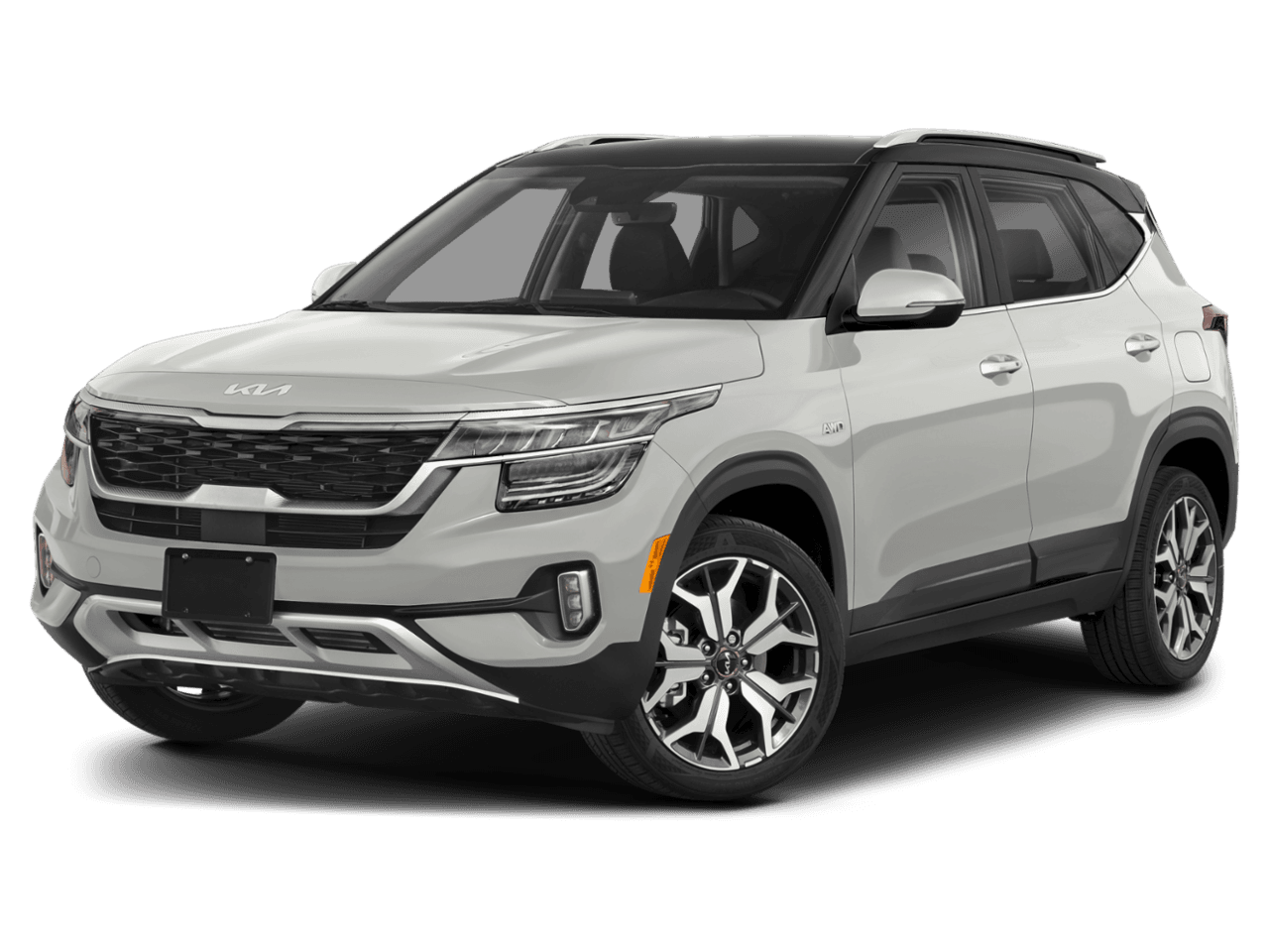 2022 Kia Seltos SX - Front 3/4, facing to the left