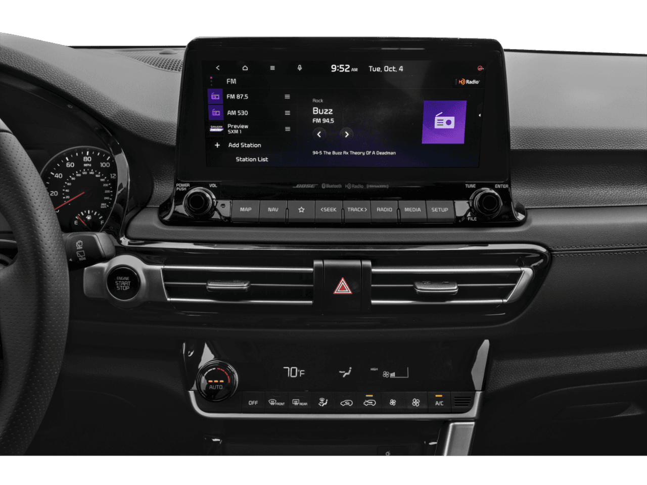 2022 Kia Seltos SX - Interior Stereo System