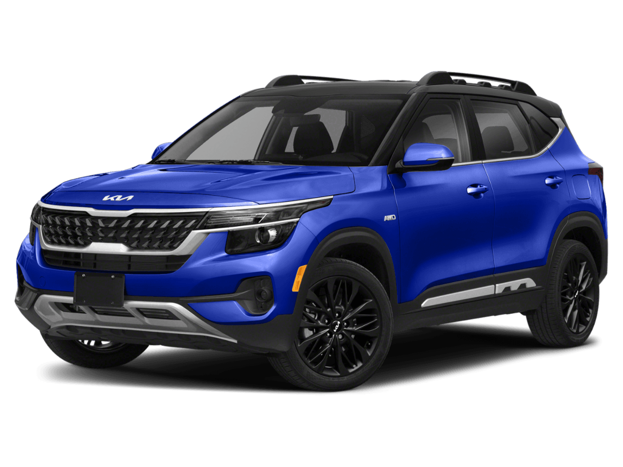 2022 Kia Seltos Nightfall - Front 3/4, facing to the left