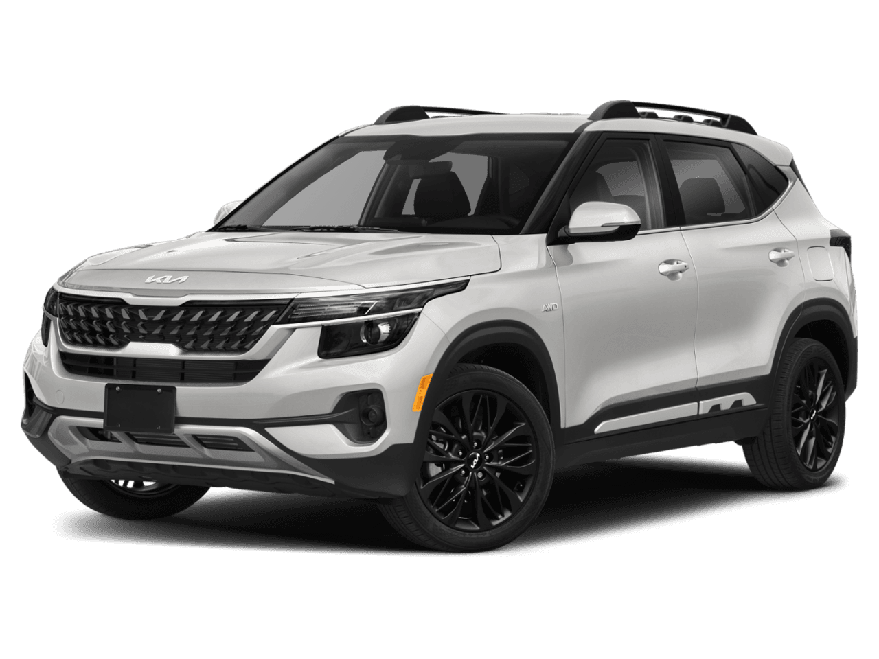 2022 Kia Seltos Nightfall - Front 3/4, facing to the left