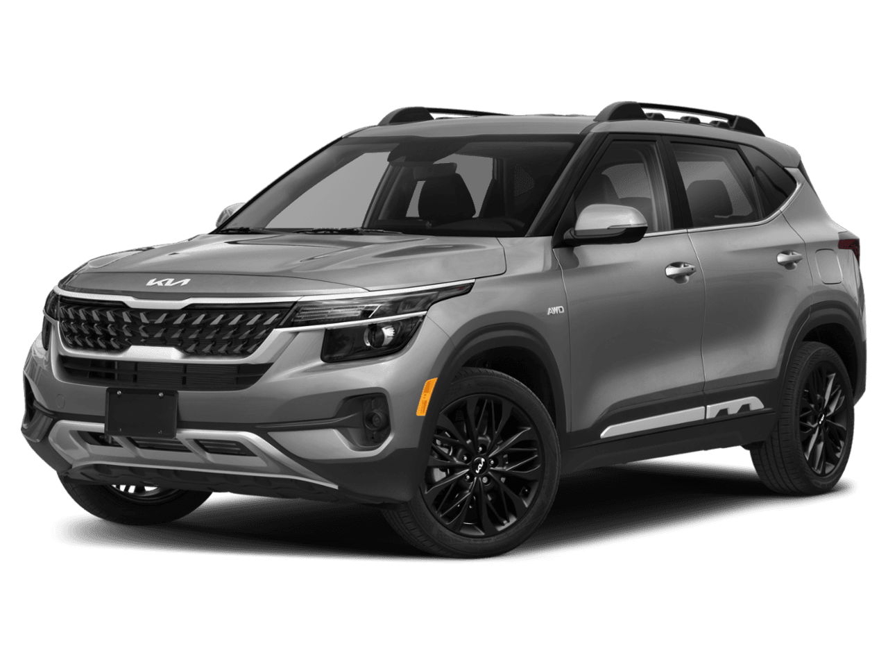 2022 Kia Seltos Nightfall - Front 3/4, facing to the left