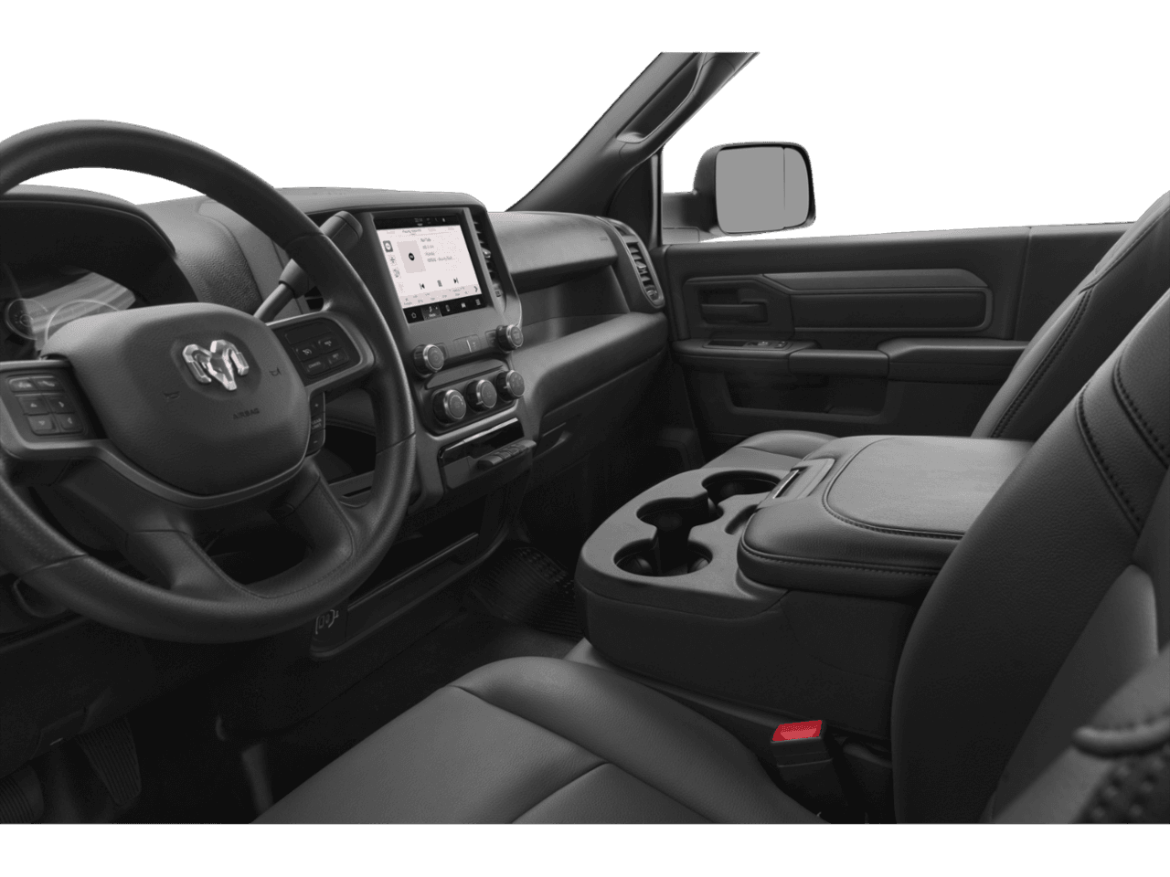 2022 Ram 3500 Tradesman - Interior Driver's Side with Door Open, Front Seat Feature