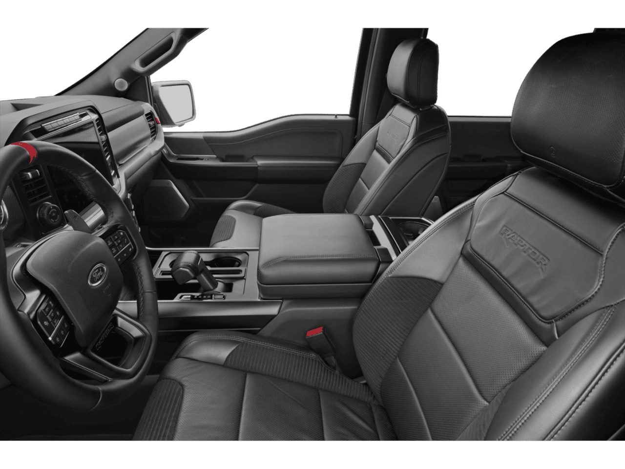 2021 Ford F-150 Raptor - Interior Driver's Side with Door Open, Front Seat Feature